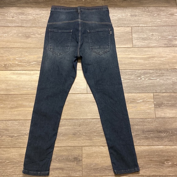 BIG TRAIN OSAKA JEANS JAPANESE STRETCH DENIM DRAWSTRING WAIST BLUE WAIST 29” - Picture 8 of 13